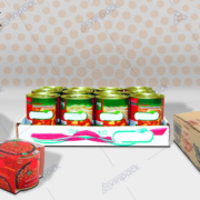 كرتون الاطعمه المعلبه