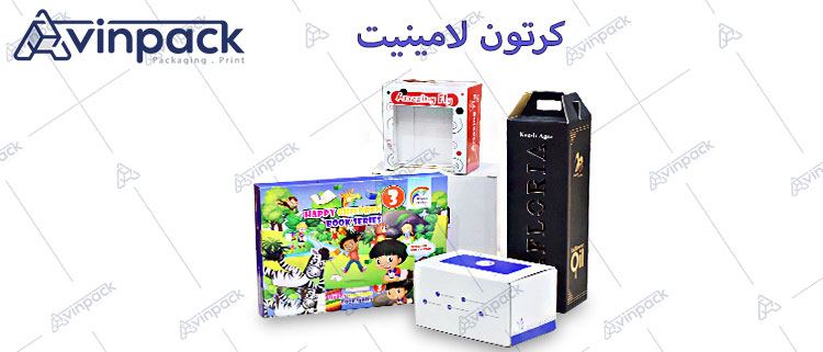 كرتون مع الطباعة لامينيت